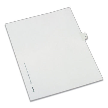 Avery® Preprinted Legal Exhibit Side Tab Index Dividers, Allstate Style, 10-tab, 15, 11 X 8.5, White, 25-pack freeshipping - TVN Wholesale